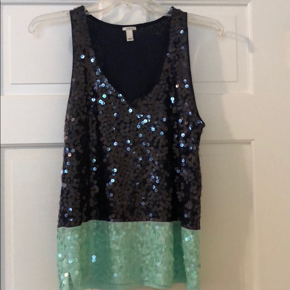 J Crew Sequined tank top